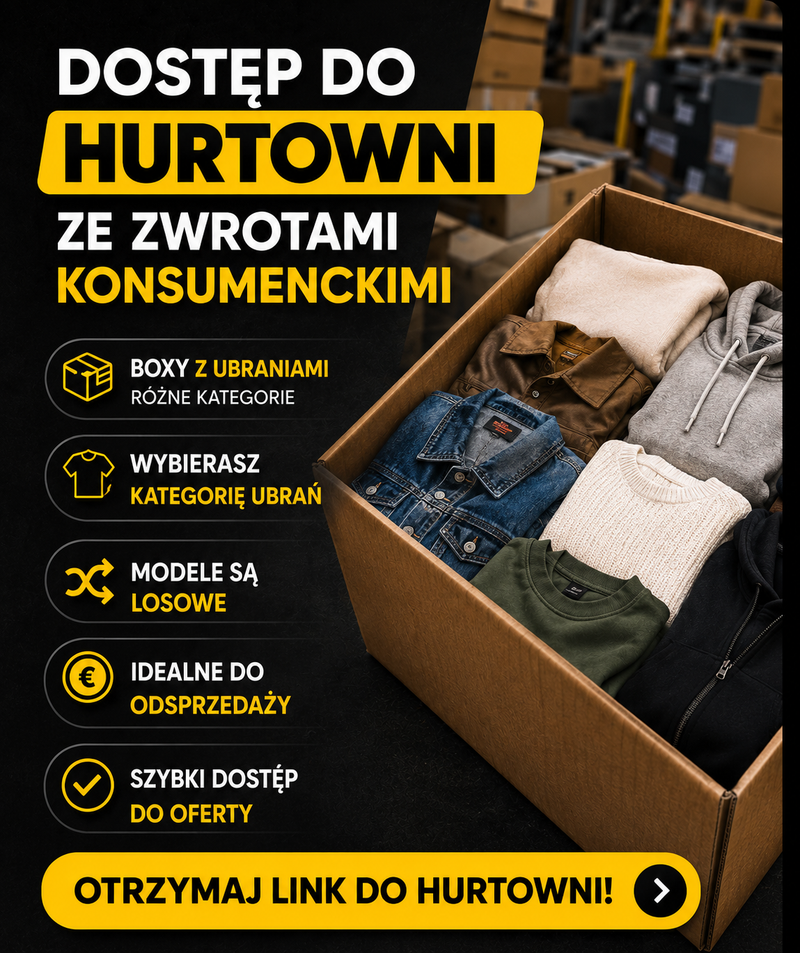 Dostęp do Hurtowni Odzieży Vintage & Markowej – Boxy i Pakiety hurtowe (Dostawca)